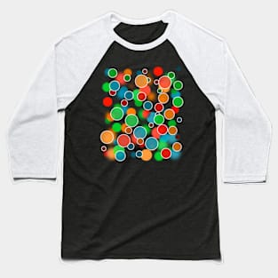 Colorful Bubble Tee: 3D Impression Baseball T-Shirt